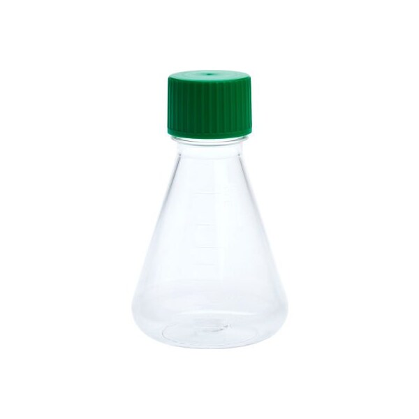 Celltreat CELLTREAT 250mL Erlenmeyer Flask, Solid Cap, Plain Bottom, PETG, Sterile 229804 - main